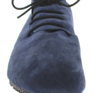 OeTZ 3300 SUPERSLICK Suede Leather Lace-up Shoes Size 13 Mens Navy Blue NWT